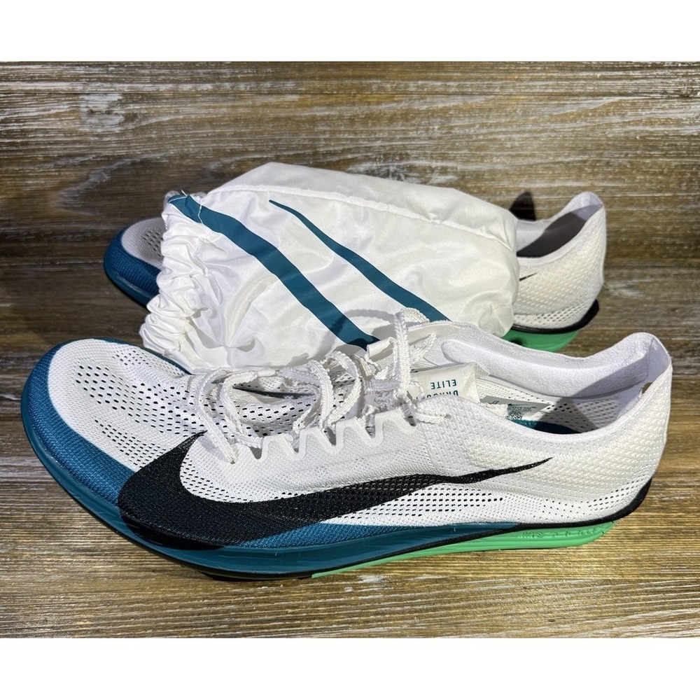 Nike ZoomX Dragonfly 2 Elite‎ White Black Spruce Spikes FZ9315-102 Men's 14 NWOB